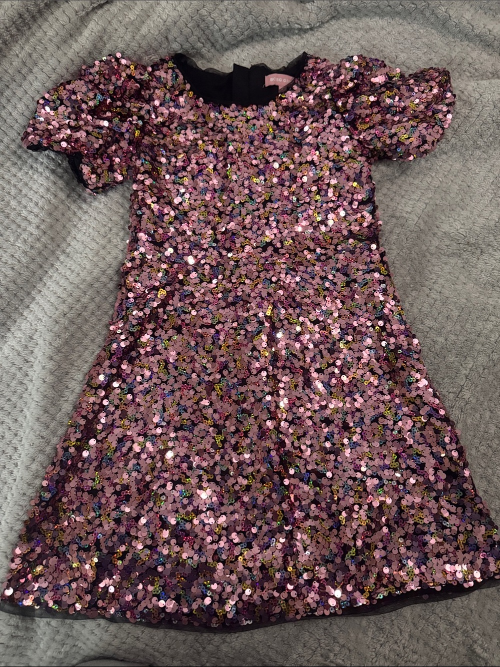 BCBG Girls Pink Sequin Party Dress